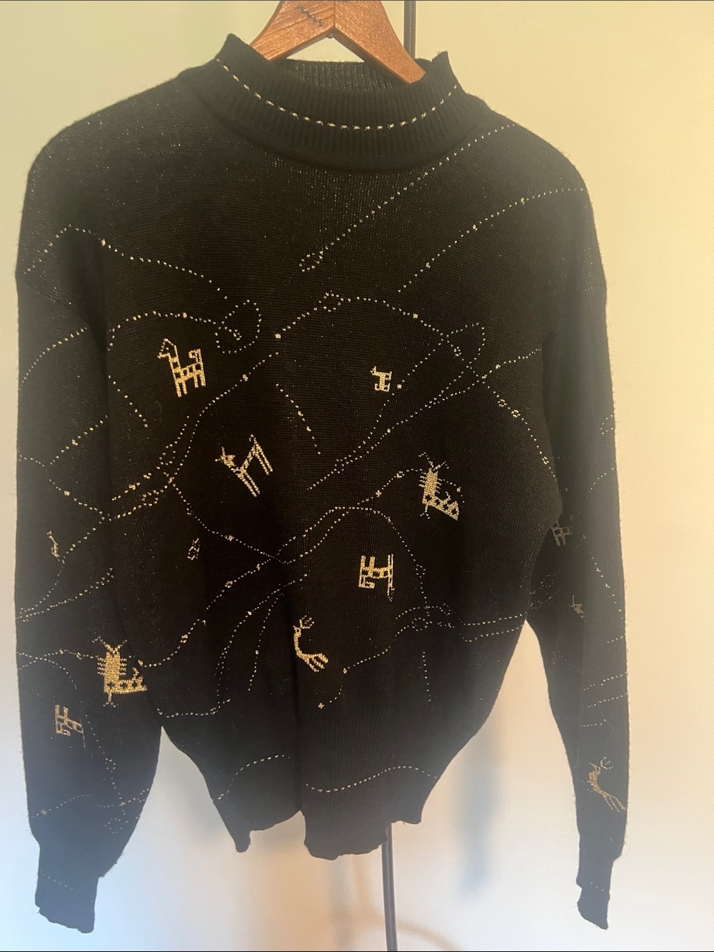 Vintage Vtg Demeter Animal Motif Sweater